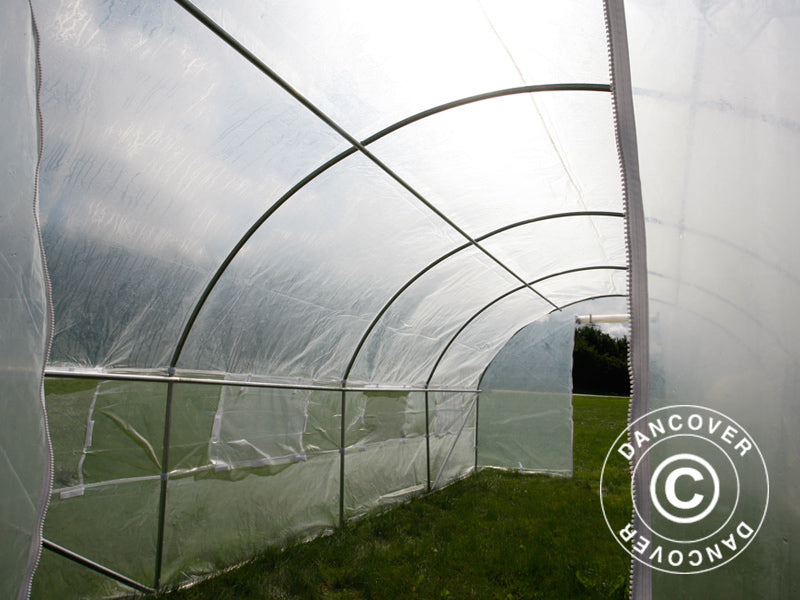 Polytunnel Drivhus 3x6x2m, 18m&sup2;, Transparent