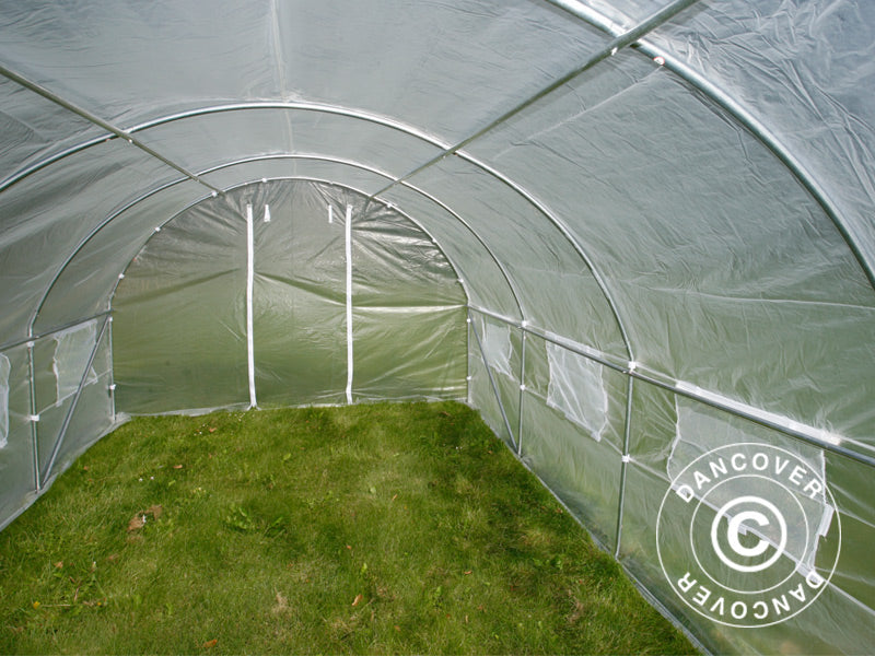 Polytunnel Drivhus 3x6x2m, 18m&sup2;, Transparent
