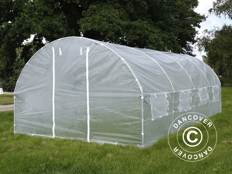 Polytunnel Drivhus 3x6x2m, 18m&sup2;, Transparent