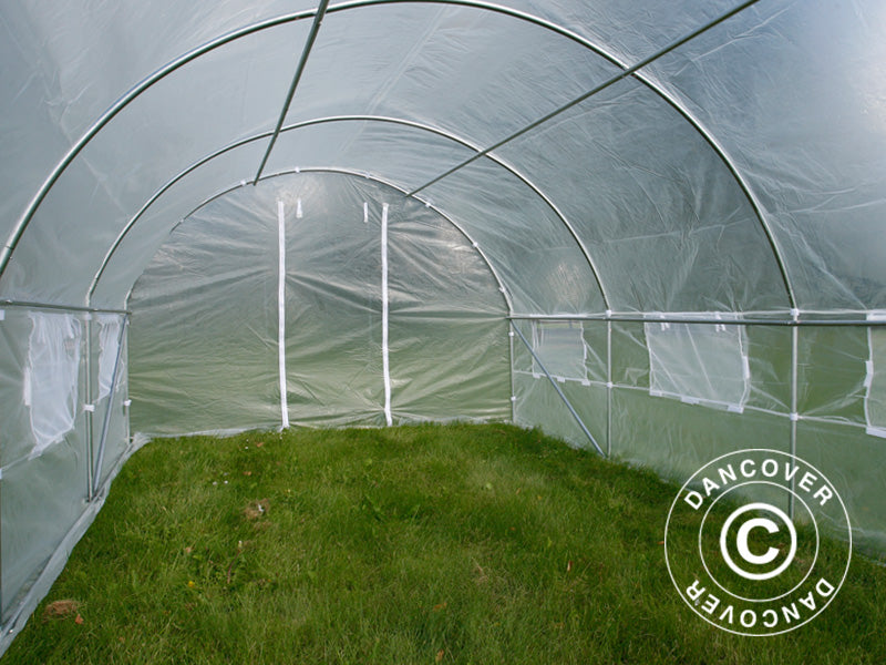 Polytunnel Drivhus 3x6x2m, 18m&sup2;, Transparent