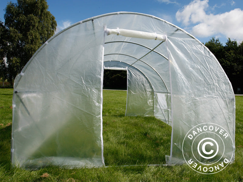Polytunnel Drivhus 4x4x2m, 16m², Transparent