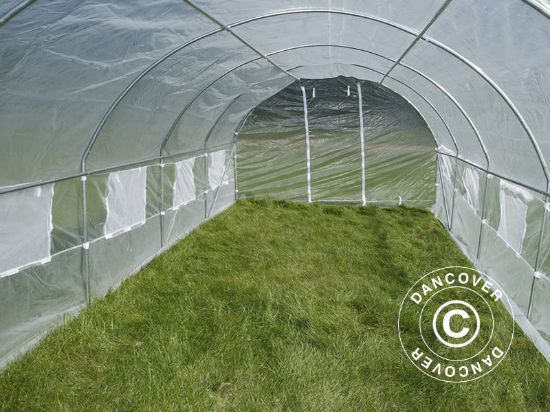 Polytunnel Drivhus 4x8x2m, 32m², Transparent