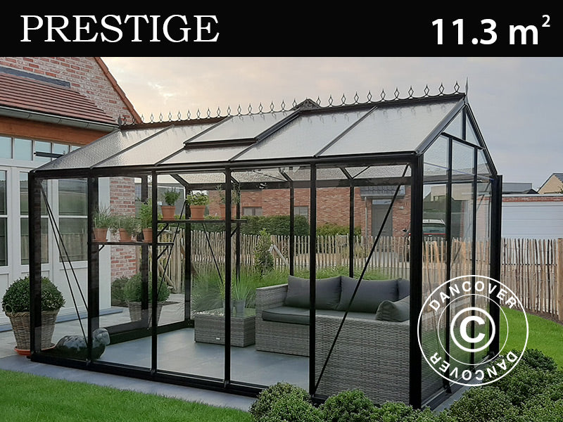 Greenhouse FLORA 3,06x3,71x2,59m Black