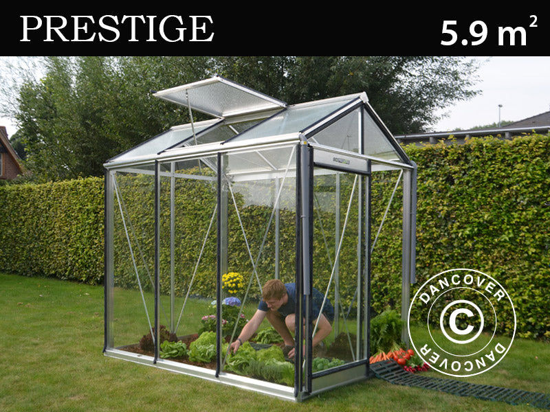 Greenhouse PICCOLO 1,59x3,71x2,21m Alu