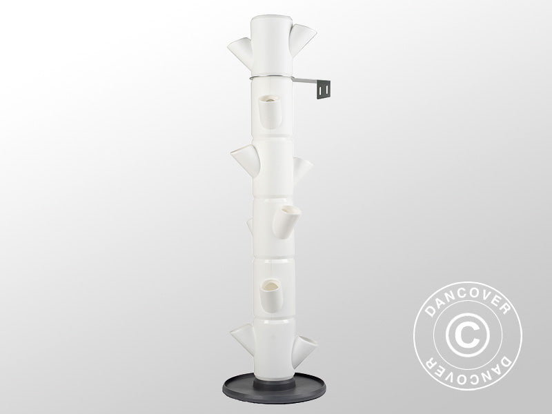 Plantetårn, SISSI STRAWBERRY, vertikal potte, Hvit