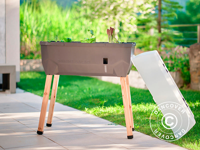 Høybed, SAMMY SALAD, m/duk og vanntank, Antrasitt