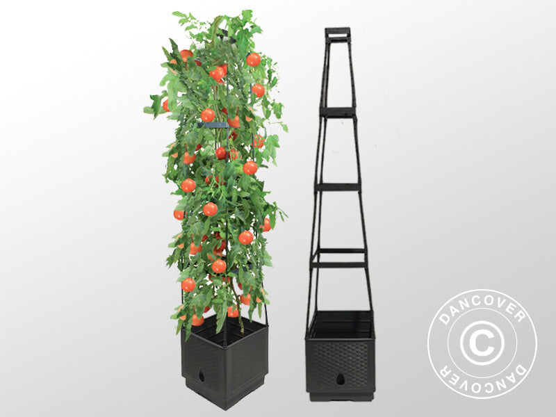 Plantetårn 0,25x0,25x1,29m, Grå