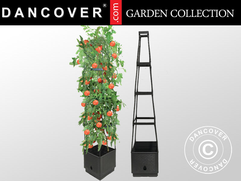 Plantetårn 0,25x0,25x1,29m, Grå