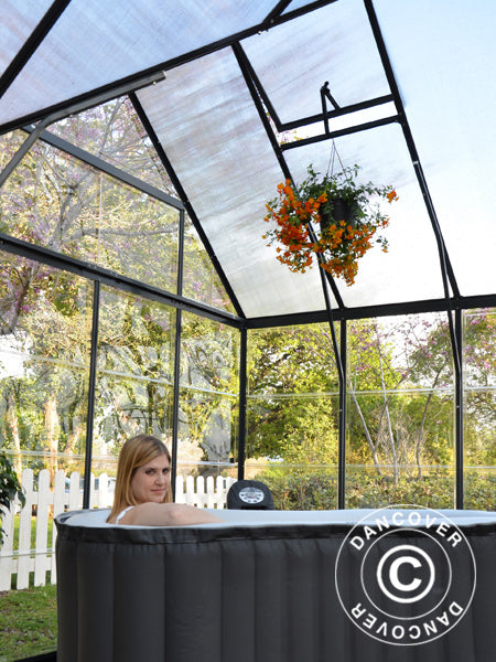 Orangeri polykarbonat VICTORY, 10,41m&sup2;, Palram/Canopia, 3,66x3,05x2,69m, Gr&aring;