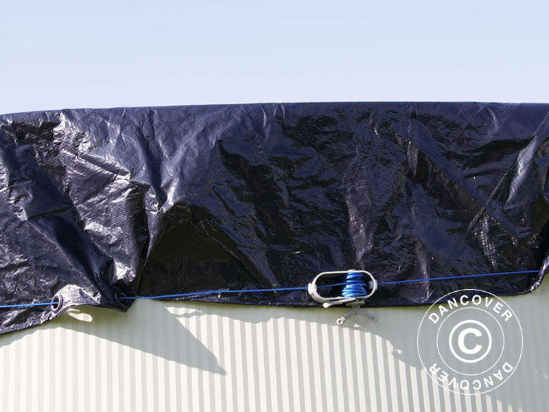Overtrekk til basseng Winter Ø460cm, Mørkeblått