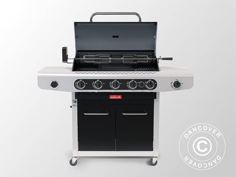 Gassgrill Barbecook Siesta 612, 56x142x118cm, svart