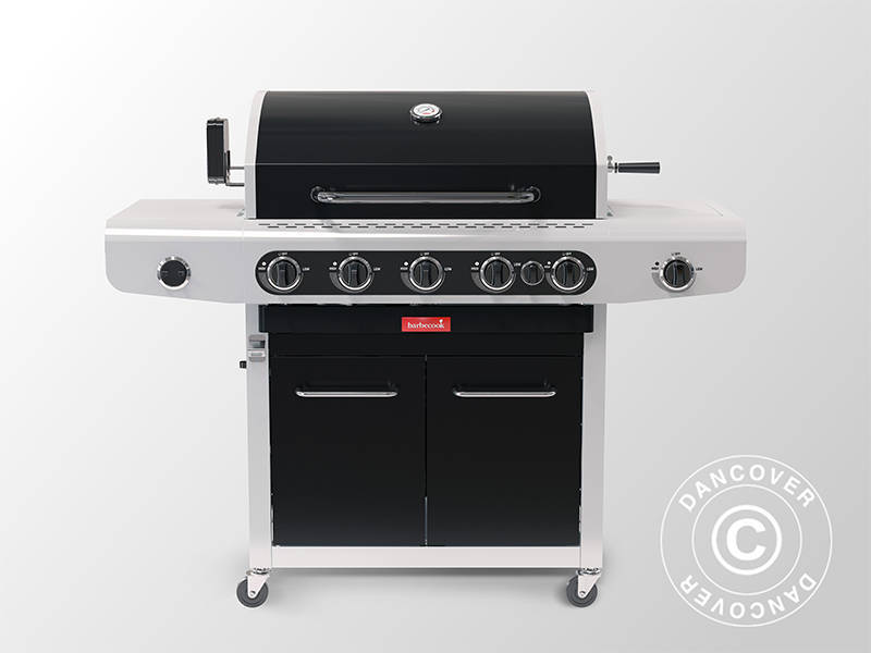 Gassgrill Barbecook Siesta 612, 56x142x118cm, svart