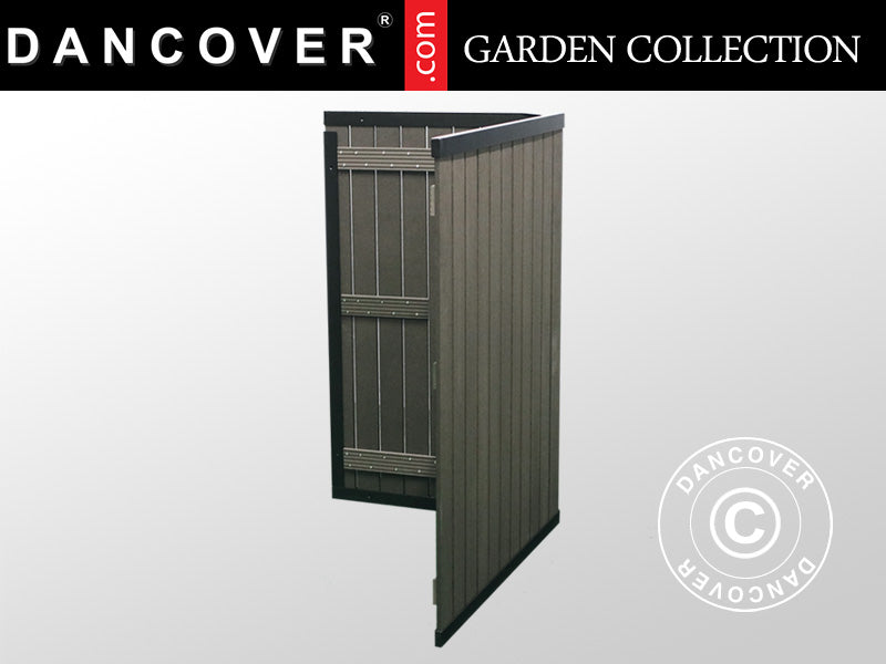 Søppelskur 0,68x0,84x1,13m, Antrasitt