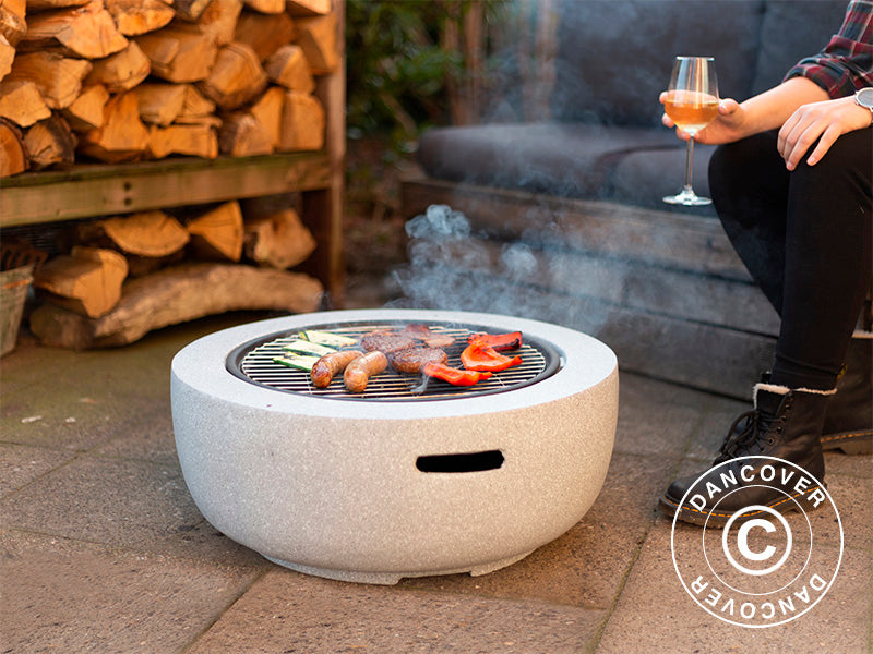 Bålpanne, Ø60x35cm, Grå/Svart