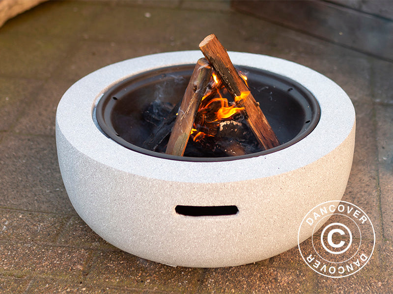 Bålpanne, Ø60x35cm, Grå/Svart