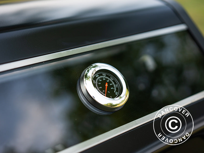 Gas BBQ Grill 53x123x112cm Black (SE)