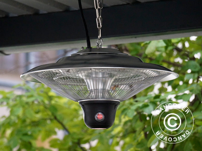 Hengende terrassevarmer PALAU m/FK, 500/1000/1500W, aluminium