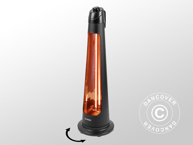 Terrassevarmer Q-Tower 1200, 1200W, Svart