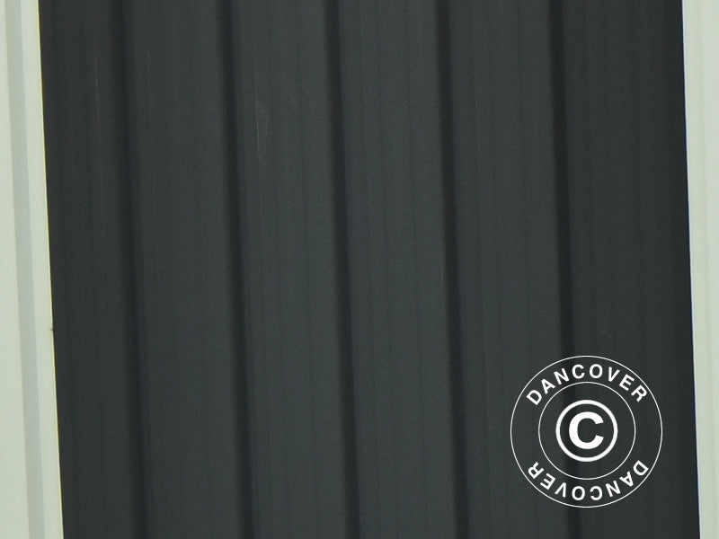 Sykkelskur 2,06x2,04x1,63m, 4,2m², Antrasitt/Hvitt