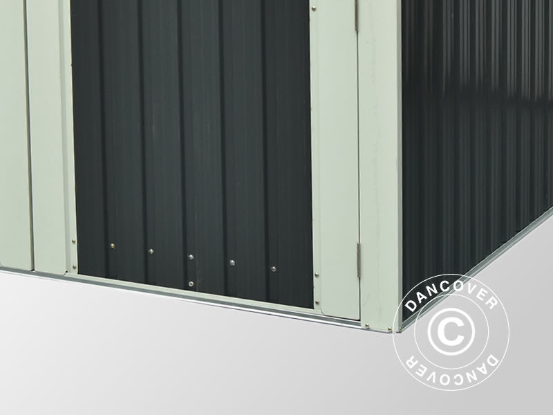 Sykkelskur 2,06x2,04x1,63m, 4,2m², Antrasitt/Hvitt