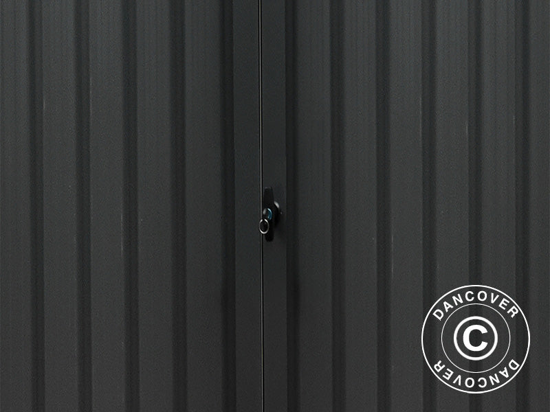 Redskapsbod m/takvindu, 2,04x2,45x2,26m,&nbsp;5,0m²,&nbsp;Antrasitt