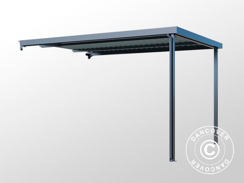 Forlengelse til redskapsbod med takvindu, 2,86x2,45x2,26m,&nbsp;7m²,&nbsp;Antrasitt