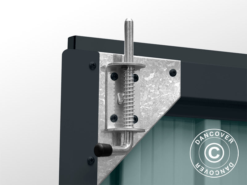 Redskapsbod, stålskap 1,4x0,81x1,8m, 1,13m², ProShed®, Antrasitt