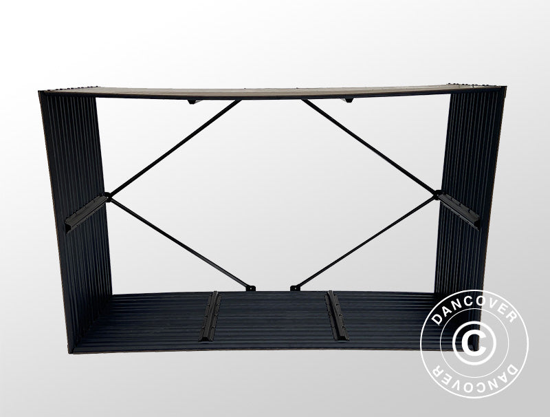 Vedskjul,&nbsp;høybed, GPPS, 1,5x0,5x1m,&nbsp;0,75m²,&nbsp;Brun&nbsp;BARE 3 STK. IGJEN