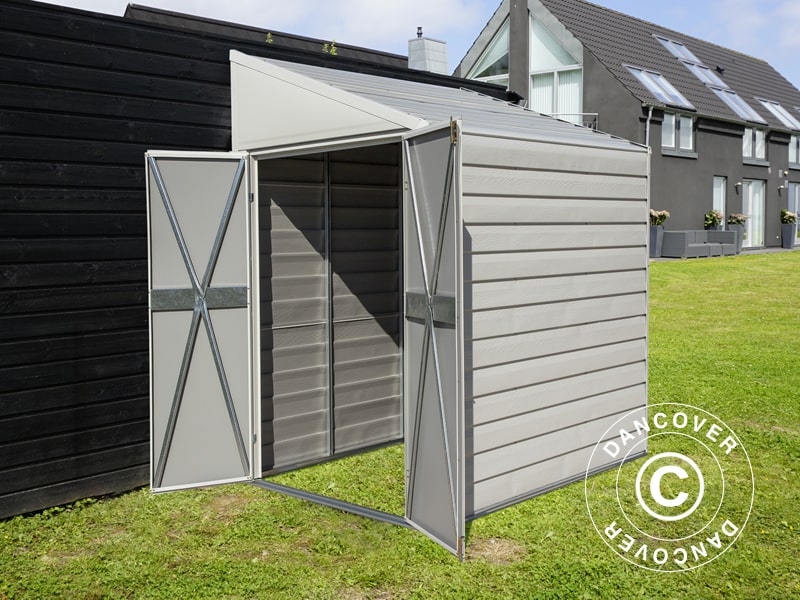 Redskapsbod mot vegg Arrow 1,24x2,03x2,08m,&nbsp;2,38m²,&nbsp;Eggeskall