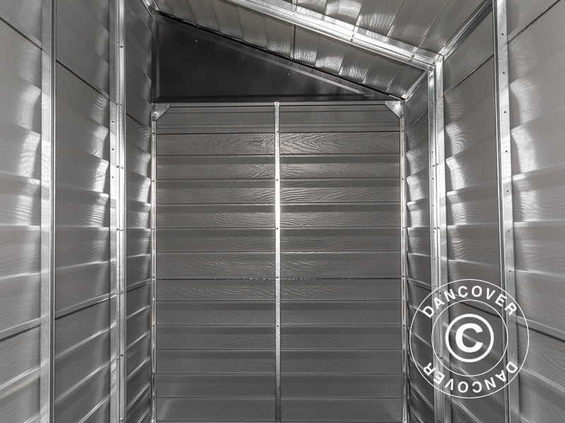 Redskapsbod mot vegg Arrow 1,24x2,03x2,08m, 2,38m&sup2;, Antrasitt