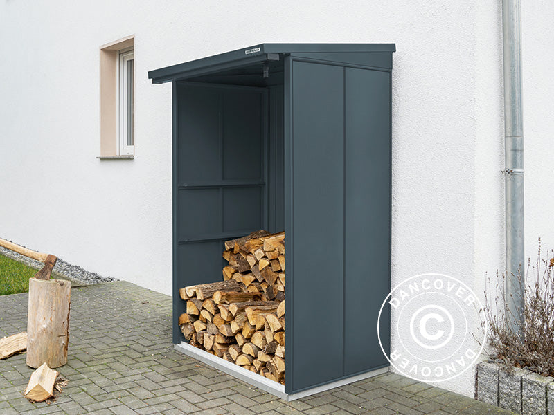 Vedskjul Hörmann Elegant Typ1, 1,23x1,03x1,98m, Antrasitt