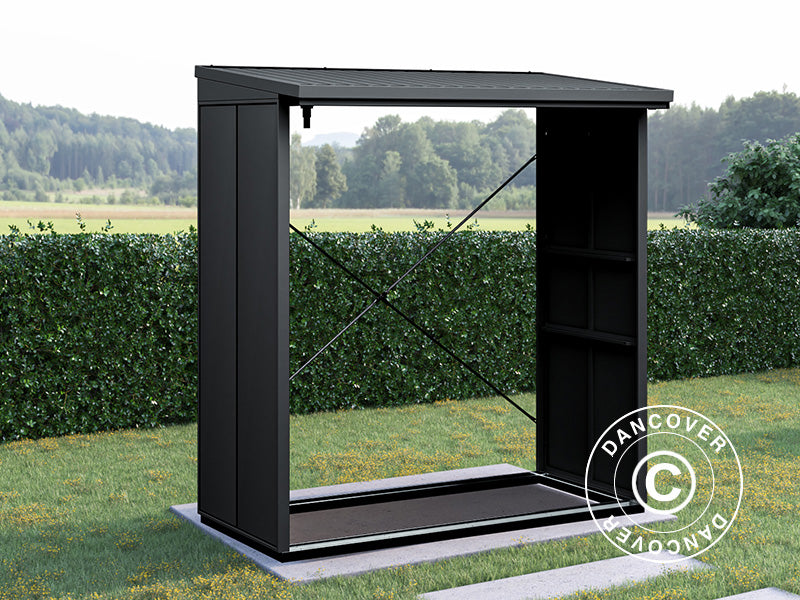 Vedskjul Hörmann Elegant Typ2, 1,81x1,03x1,98m, Antrasitt