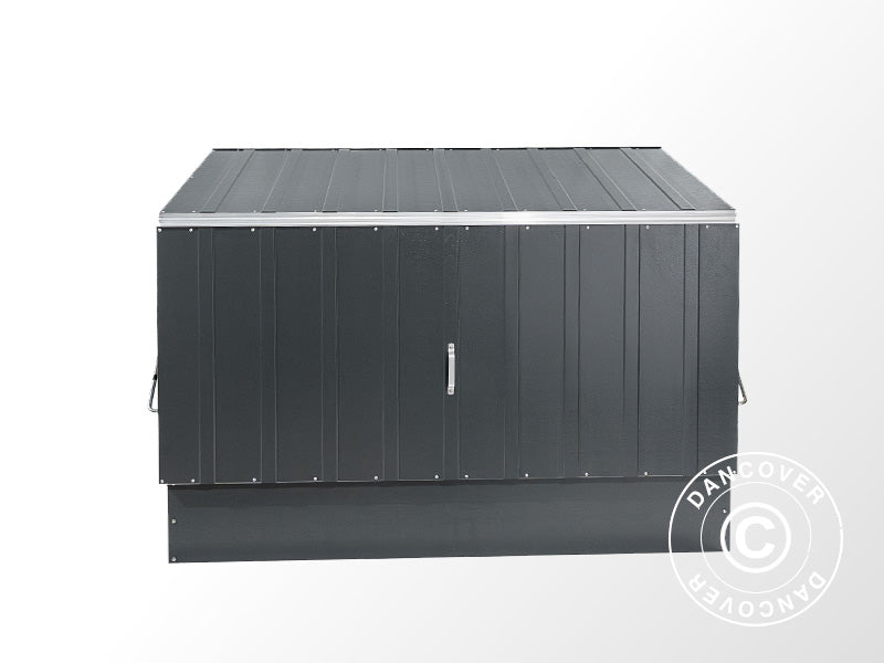 Sykkelskur, Bicycle Storage Box, Trimetals ,1,96x0,89x1,33m,&nbsp;1,74m²,&nbsp;Antrasitt