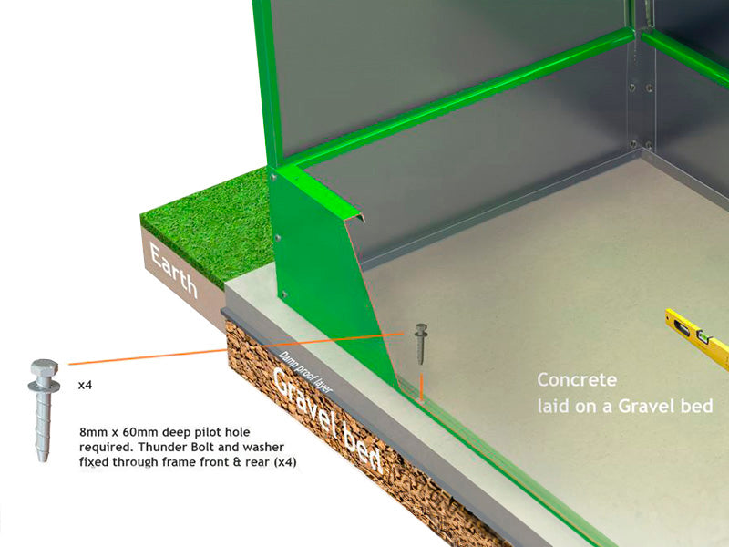 Sykkelskur, Bicycle Storage Box, Trimetals ,1,96x0,89x1,33m,&nbsp;1,74m²,&nbsp;Antrasitt