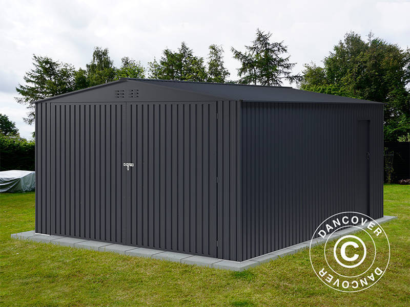 Metall garasje 3,8x4,2x2,32m,&nbsp;15,96m²,&nbsp;ProShed®, Antrasitt