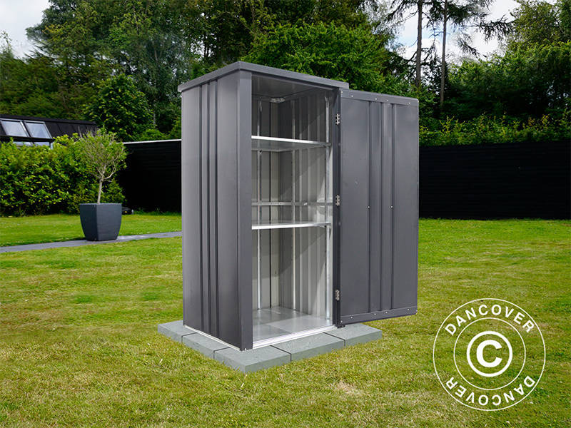 Redskapsbod/Utstyrsskap i metall 0,95x0,85x1,8m, ProShed®, Antrasitt