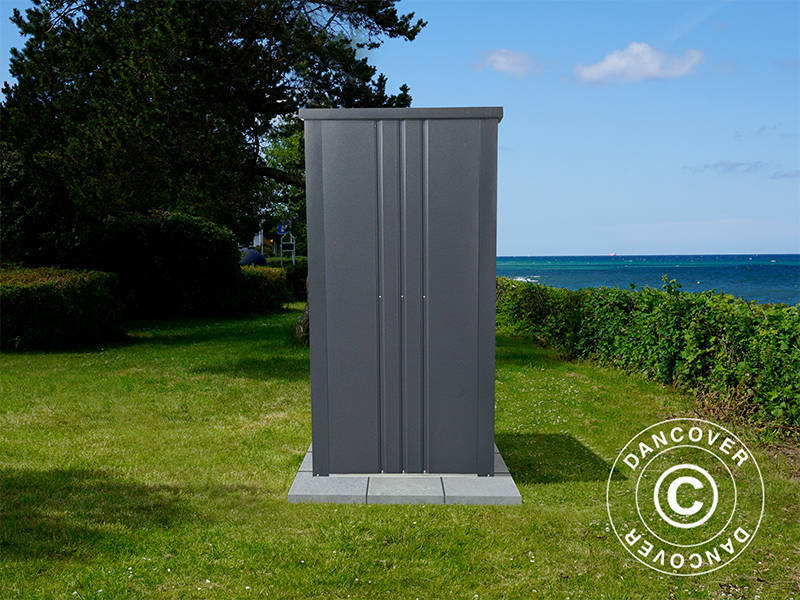 Redskapsbod/Utstyrsskap i metall 0,95x0,85x1,8m, ProShed®, Antrasitt