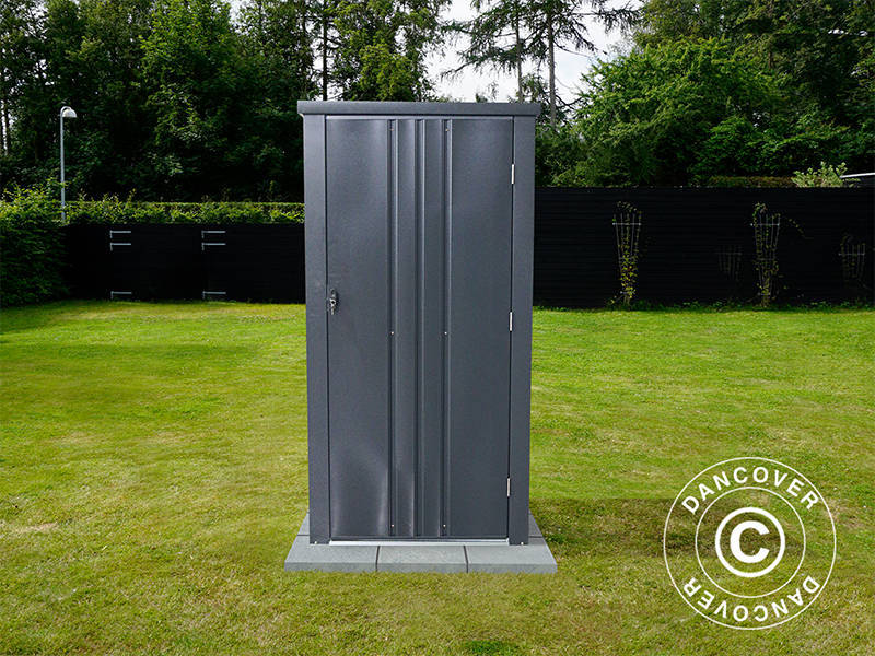 Redskapsbod/Utstyrsskap i metall 0,95x0,85x1,8m, ProShed®, Antrasitt