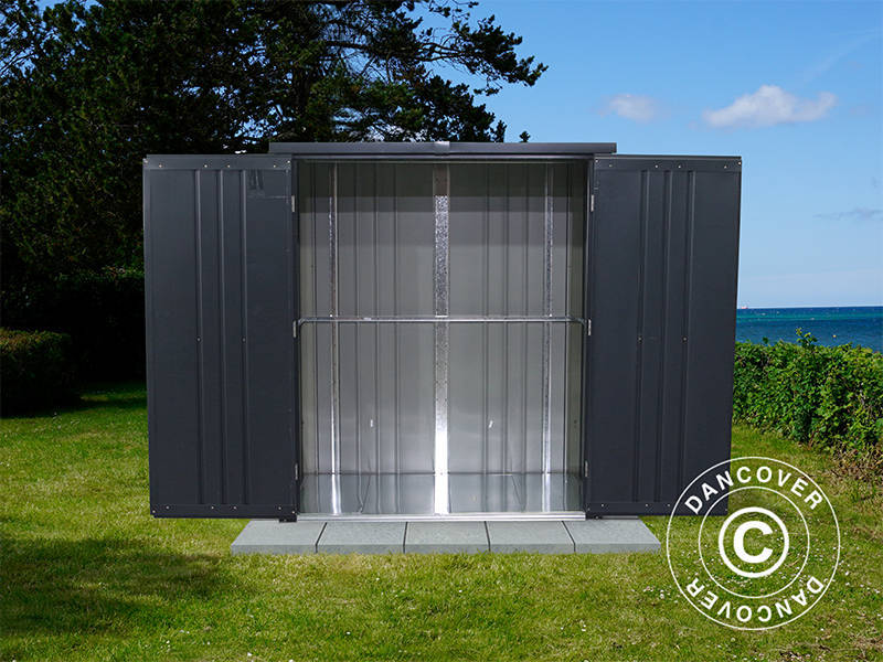 Redskapsbod, utstyrsskap 1,6x0,85x1,8m, 1,36m²,ProShed®, Antrasitt BARE 2 STK. IGJEN