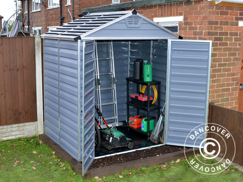 Polykarbonat redskapsbod SkyLight, Palram/Canopia, 1,85x1,54x2,17m, Grå