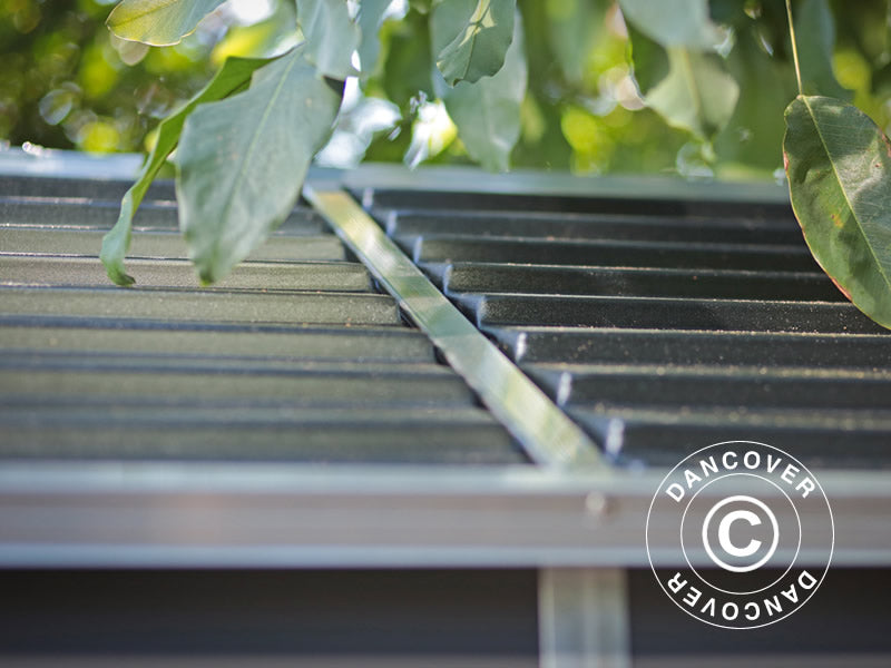 Redskapsbod polykarbonat Rubicon, Palram/Canopia, 1,85x1,54x2,17m, 2,8m², Antrasitt