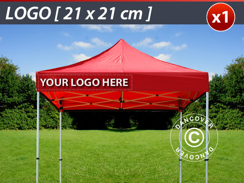 1 stk. FleXtents valance print 21x21cm, justert til venstre