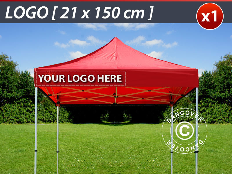 1 stk. FleXtents valance print 21x150cm, justert til venstre