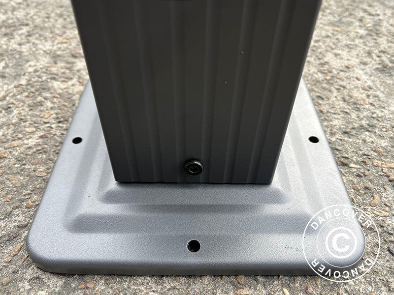 Pergola paviljong Santa Cruz, 3x6m, Mørk grå