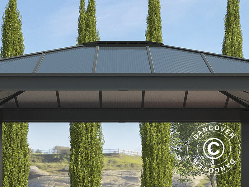 Paviljong Dallas 3,64x4,26m, Antrasitt&nbsp;