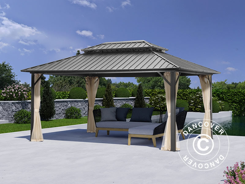 Gazebo San Francisco 3,65x4,85m Black+Ecru