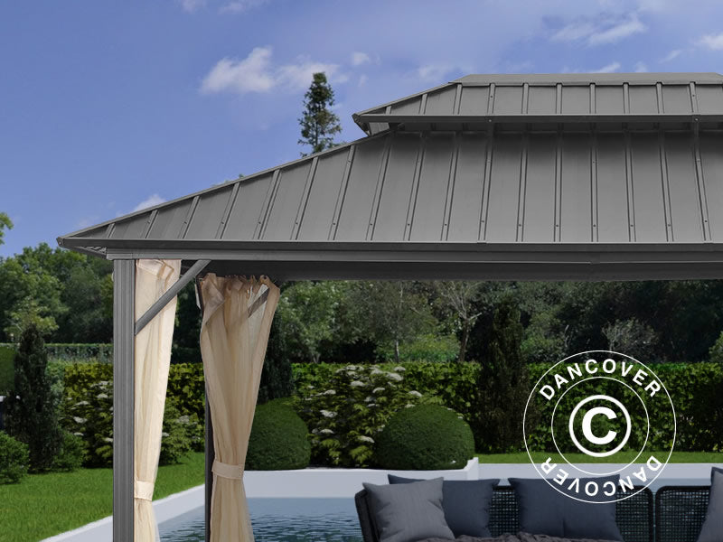 Gazebo San Francisco 3,65x4,85m Black+Ecru