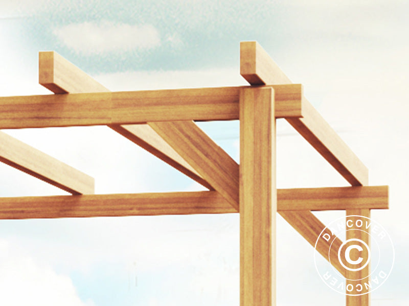 Pergola i tre Linares, 3x4x2,64m, Brun