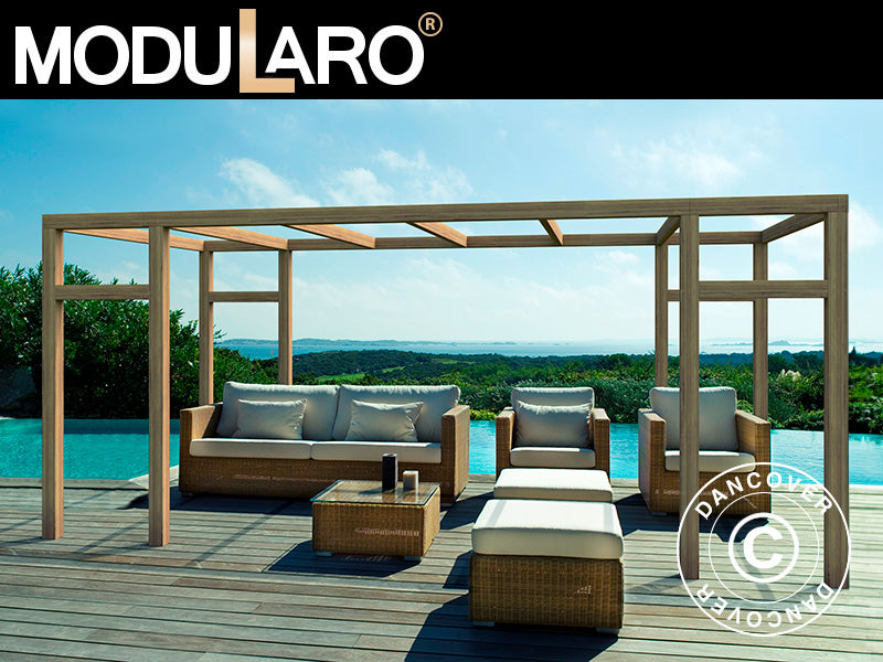 Pergola i tre Granada, 3x5x2,62m, Brun