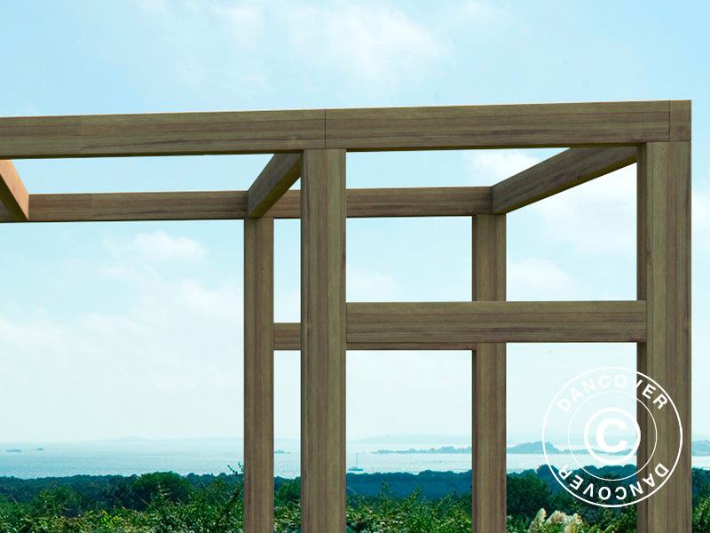 Pergola i tre Granada, 3x5x2,62m, Brun